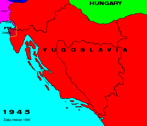 Map, year 1945
